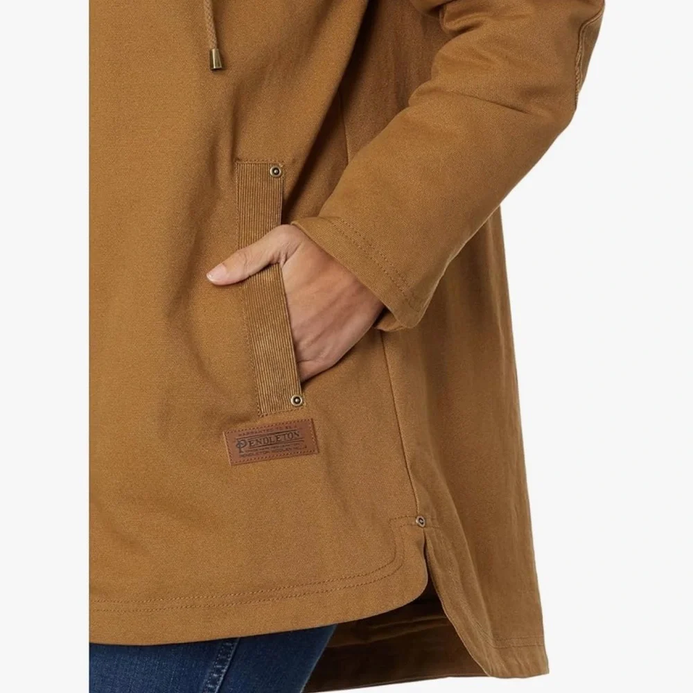 Pendleton Women's Marias Canvas Cord Trim Parka (NWT) - Picture 8 of 15